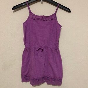 Arizona Lavender Y2K Tank Top Medium Tie Waist Lace Adjustable Straps